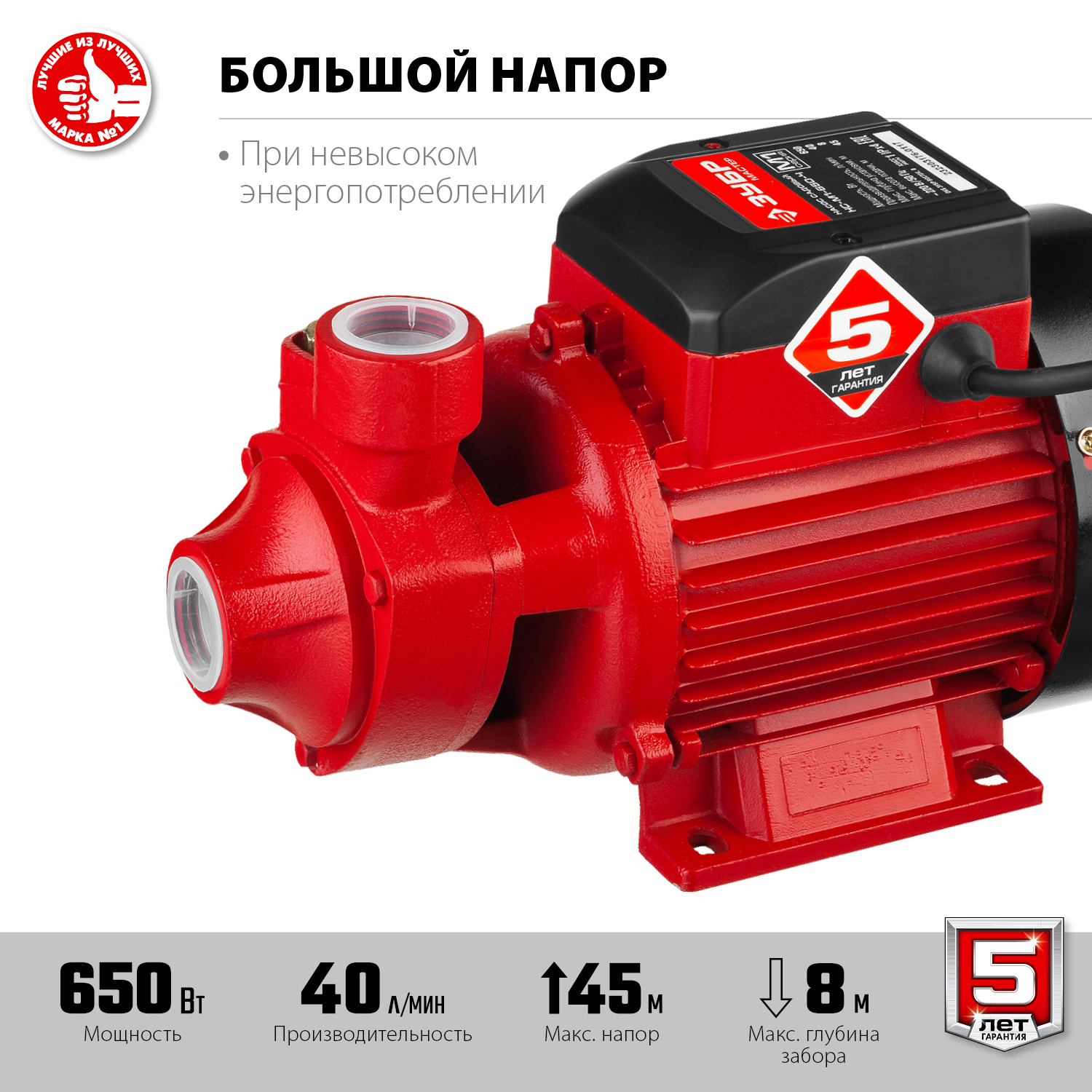 Насос поверхностный, вихревой НС-М1-650-Ч