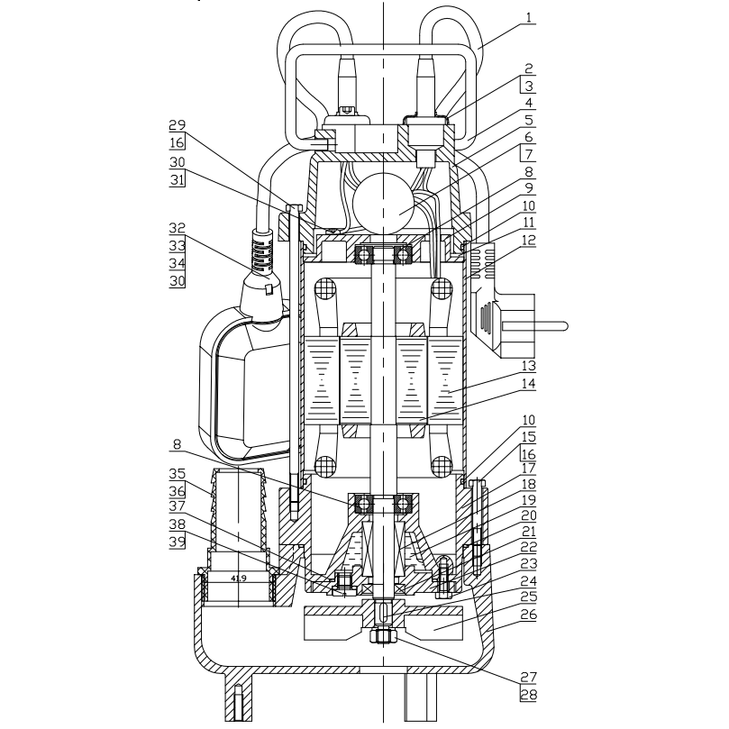 Насос фекальный НПФ-250