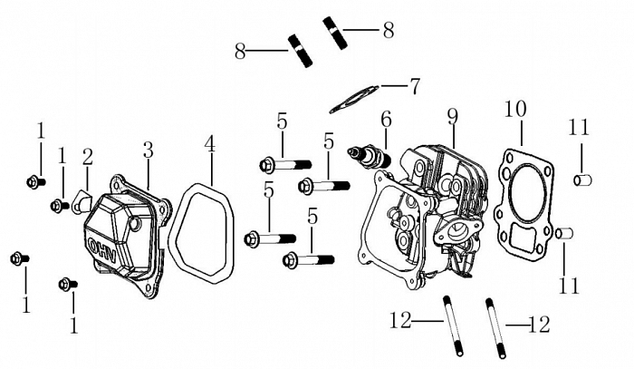 2 ГОЛОВКА БЛОКА ВИБРОПЛИТА БЕНЗИНОВАЯ CHAMPION PC5332F