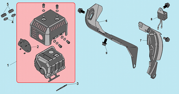 17 ГЛУШИТЕЛЬ КУЛЬТИВАТОР CHAMPION BC8813