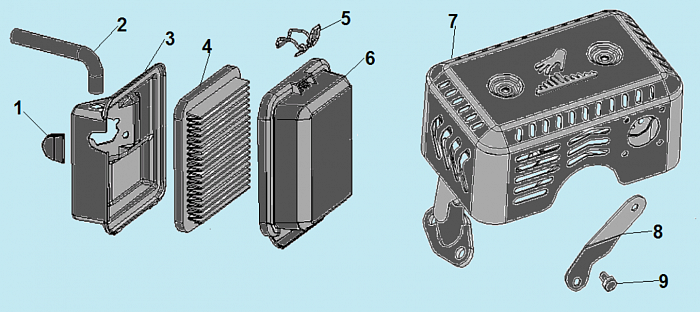 11 ГЛУШИТЕЛЬ ИЗМЕЛЬЧИТЕЛЬ-ШРЕДЕР БЕНЗИНОВЫЙ CHAMPION SC6448